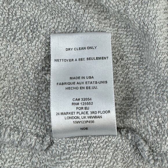 Anthropologie Dolan Left Coast Grey Terry Knit Tunic Layered Shirt Size Small - Picture 7 of 11